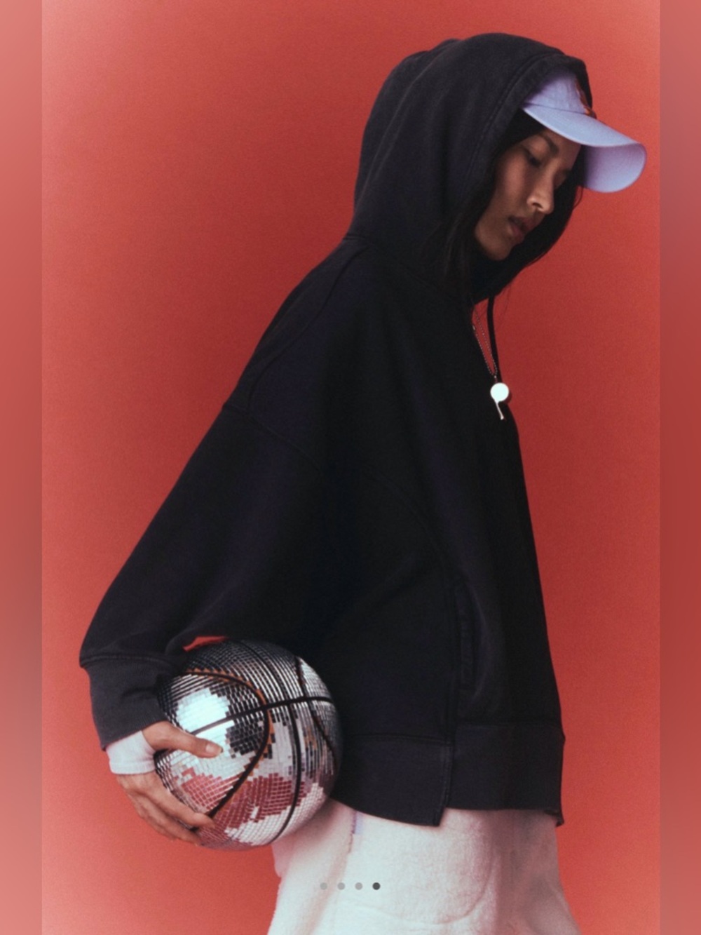 FP Movement by Free People Sprint to the Finish Hoodie ~ Washed Black Grape - Picture 4 of 12